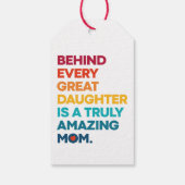 Étiquettes-cadeau Texte d'expression de conception mignonne pour la (Dos)