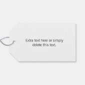 Étiquettes-cadeau Texte modifiable moderne dans le cadre style logo  (Dos (Horizontal))