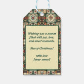 Étiquettes-cadeau Texte personnalisé Crumbly Rally Gingpain d'épice (Dos)