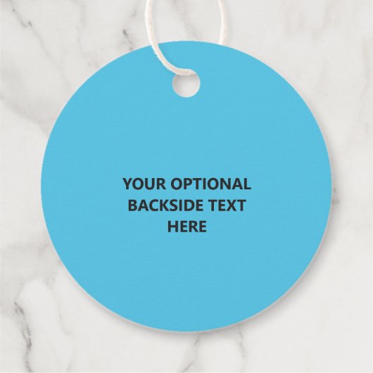 Étiquettes Cadeau Texte personnalisé et couleur pingouin mignon en f (Dos)