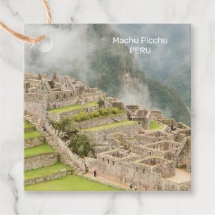 Étiquettes Cadeau Texte personnalisé Pérou Machu Picchu