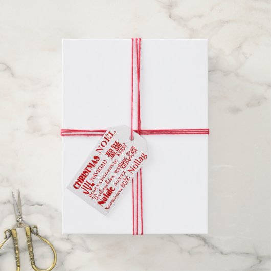 Étiquettes-cadeau Textes de Noël (With Twine)