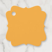 Étiquettes Cadeau Texture Arrière - plan orange coupée pour le Web e (Devant)