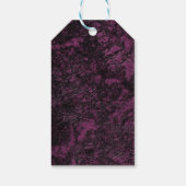Étiquettes-cadeau Texture de cuir bordeaux (Dos)