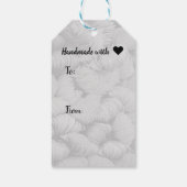 Étiquettes-cadeau Texture d'écheveau de fil artisanat fait main (Dos)