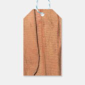 Étiquettes-cadeau Texture en bois (Dos)