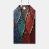 Étiquettes-cadeau Texture en cuir artistique (Dos)