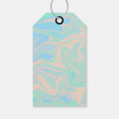 Étiquettes-cadeau Texture irisée liquide (Dos)