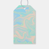 Étiquettes-cadeau Texture irisée liquide (Dos)