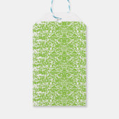 Étiquettes-cadeau Texture Vert Citron Grunge (Dos)