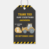 Étiquettes-cadeau Thanks for Building Memories – Construction Party (Devant)