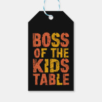 Thanksgiving Boss Of The Kids Table Turquie Day