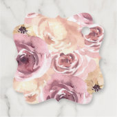 Étiquettes Cadeau Thanksgiving Citrouille Merci d'or rose (Dos)