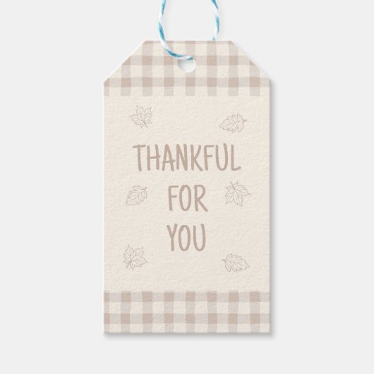 Étiquettes-cadeau Thanksgiving Favor Gift Tag (Devant)