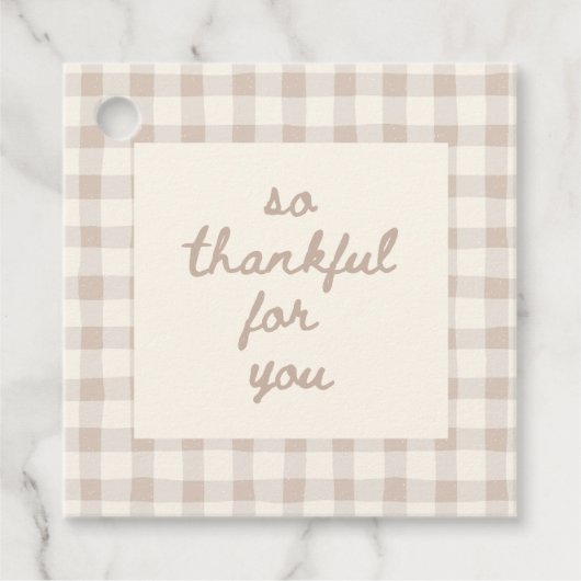 Étiquettes Cadeau Thanksgiving Favor Gift Tag (Devant)