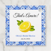 Étiquettes Cadeau That's Amore | Réception de mariage Méditerranéen  (Dos)