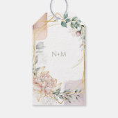 Étiquettes-cadeau The Aureate Frame Floral Greenery Wedding (Dos)
