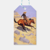 Étiquettes-cadeau The Cowboy (par Frederic Remington) (Devant)