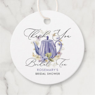 Étiquettes Cadeau Thé de mariage Théière violette Thé de mariage