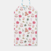 Étiquettes-cadeau Thé de Noël rose Joyeux Noël (Dos)