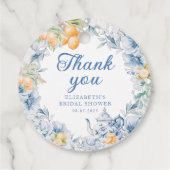 Étiquettes Cadeau Thé élégant moderne de l'après-midi (Dos)