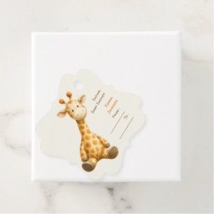 Étiquettes Cadeau The Little Explorer Safari Friends Baby Shower