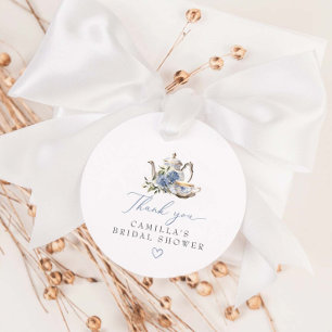 Étiquettes Cadeau Thé Party pour la Mariée