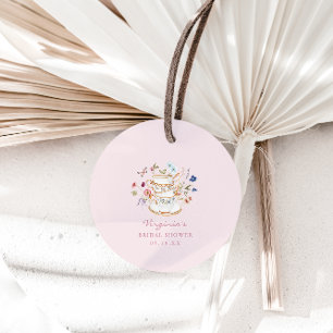 Étiquettes Cadeau Thé Party Rose