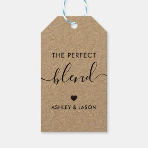 Étiquettes-cadeau The Perfect Blend Coffee Poison Tag, Wedding, Forc