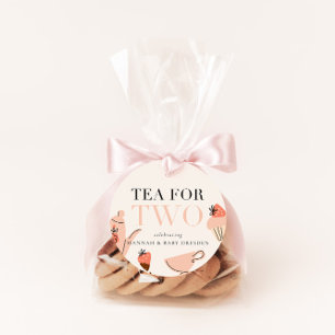 Étiquettes Cadeau Thé pour deux Baby shower Tea Party
