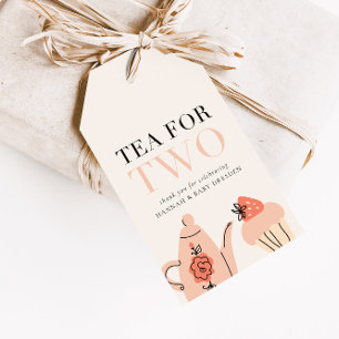 Étiquettes-cadeau Thé pour deux Tea Party Baby shower Favoriser