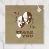 Étiquettes Cadeau Théâtre Playbill Show Billets Thème Mariage (Dos)