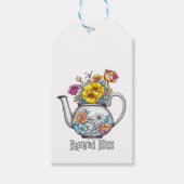 Étiquettes-cadeau Théière Bliss brassée (Devant)