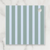 Étiquettes Cadeau Thème Café Espresso Martini Baby shower Bleu Bow (Dos)