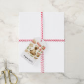 Étiquettes-cadeau Thème d'anniversaire du chat spa (Avec de la ficelle)