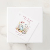Étiquettes Cadeau Thème de fête de douche de mariée Florale (En situation)