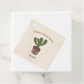 Étiquettes Cadeau Thème de fête de mariage personnalisé Cactus (En situation)