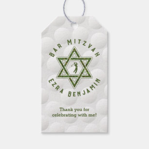 Étiquettes-cadeau Thème de golf Golf Bar Mitzvah