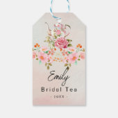 Étiquettes-cadeau Thème de la fête du thé (Dos)