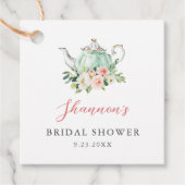 Étiquettes Cadeau Thème de mariage ARIA Tea Party (Devant)