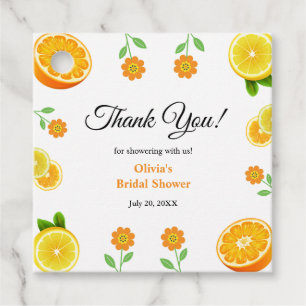 Étiquettes Cadeau Thème de mariage Citron Été Presse Principale 
