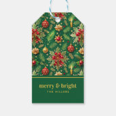 Étiquettes-cadeau Thème de Noël Festif Colorful Motif (Dos)