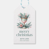 Étiquettes-cadeau Thème de Noël festif Fancy Chalice (Devant)