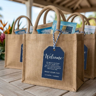 Étiquettes-cadeau Thème de voyage de destination Mariage bienvenue S
