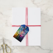 Étiquettes-cadeau Thème du festival juif d'Hanoukka (Avec de la ficelle)