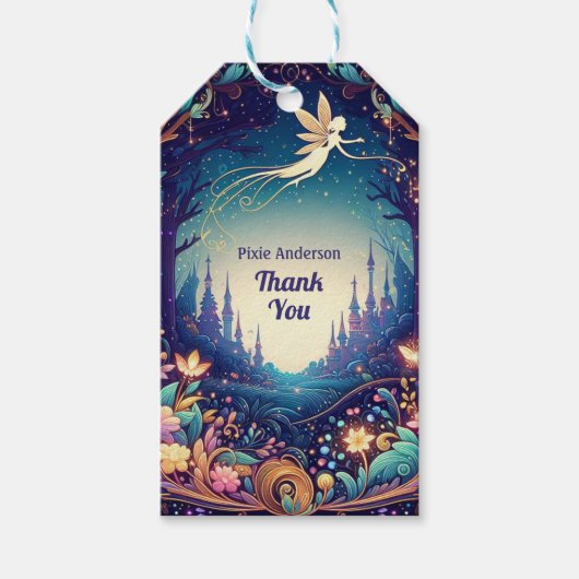 Étiquettes-cadeau Thème Fairy Fairy Party - Fairytale After Dark (Devant)
