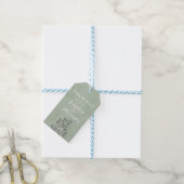 Étiquettes-cadeau Thème Feuilles d'Eucalyptus (Avec de laficelle)