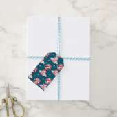 Étiquettes-cadeau Thème Flamant Rose Fille (Avec de laficelle)
