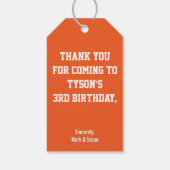 Étiquettes-cadeau Thème Football (Dos)