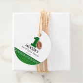 Étiquettes Cadeau Thème Football Première année en bas Anniversaire (En situation)